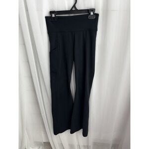 Abercrombie Kids Pants Girls 9/10 Black Stretch Flare 0505